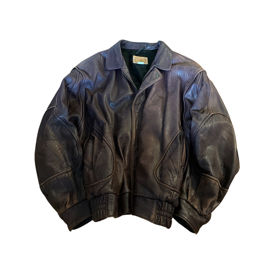 Brown bomber butter leather -the olde hide house