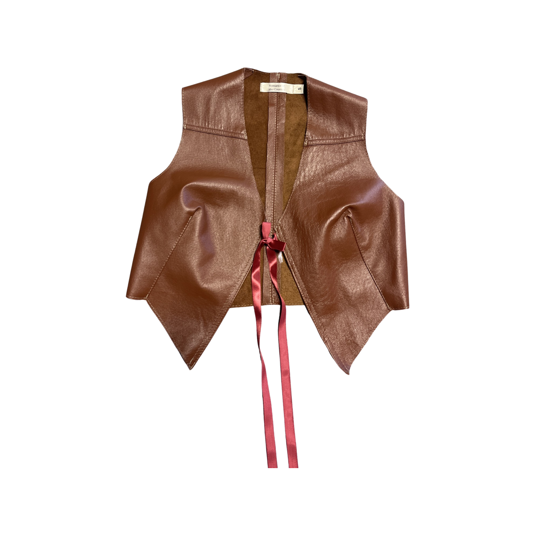 Western vest brown