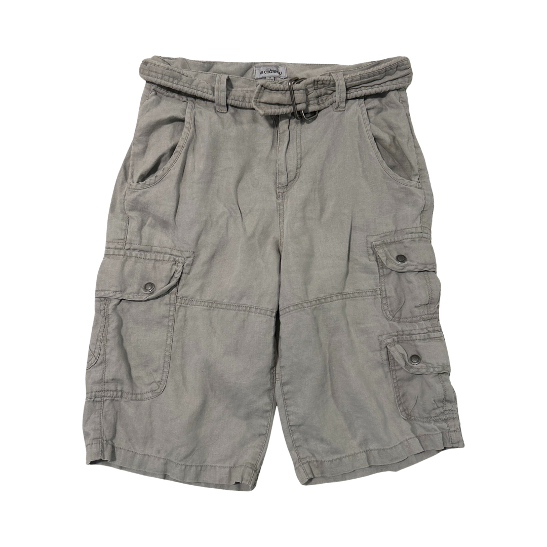 Le chateau long linen cargo short