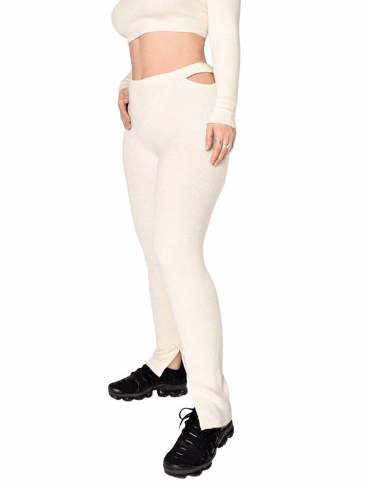 Knit Pants in Cream
