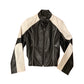 Ying Yang Y2k moto faux leather jkt