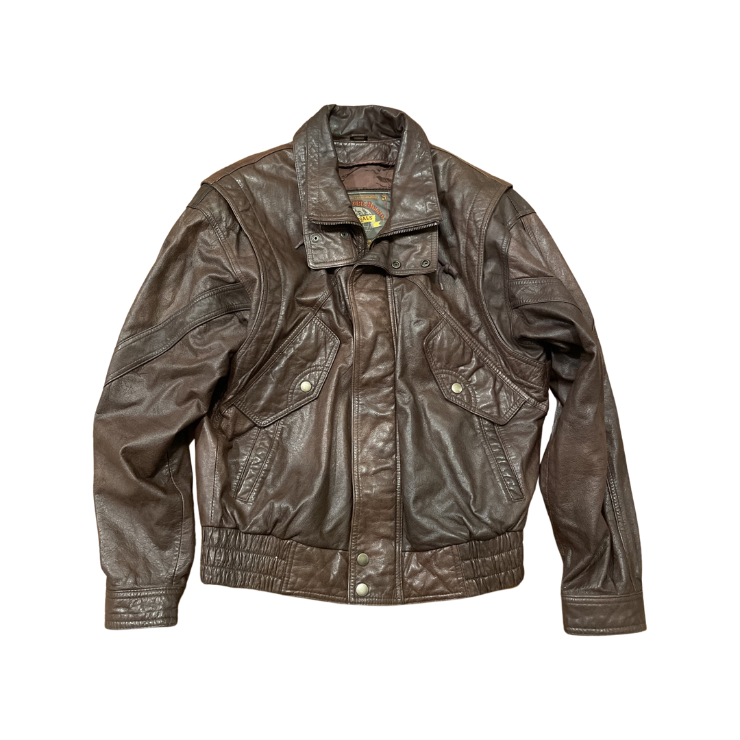 Bomber butter leather pilot jacket