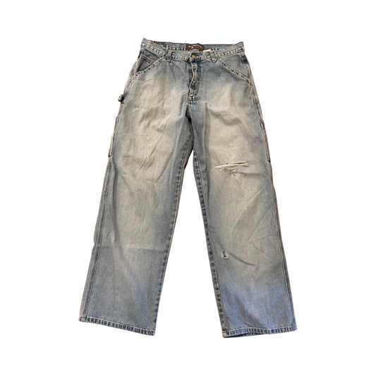 2000’s silver tan cargo denim