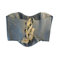 Up-cycled denim bustier