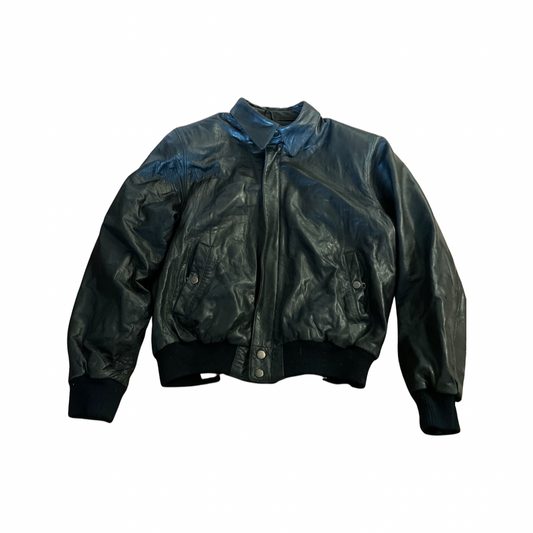 REAL CLOTHES butter leather bomber